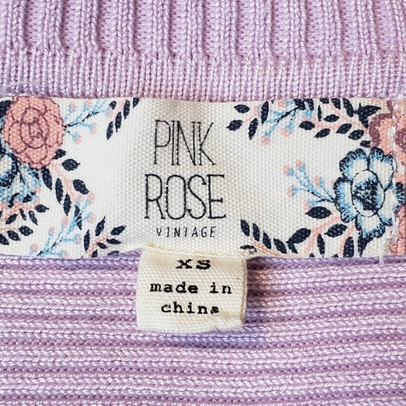 PINK ROSE LAVENDER TOP - Picture 4 of 10